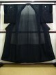 Photo3: Vintage Japanese 3 Black KIMONOs assort Silk (3)