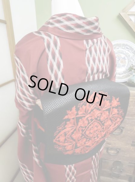 Photo7: CL0622B ORI woven (Grade A) and NAGOYA OBI sash (Grade A) (7)