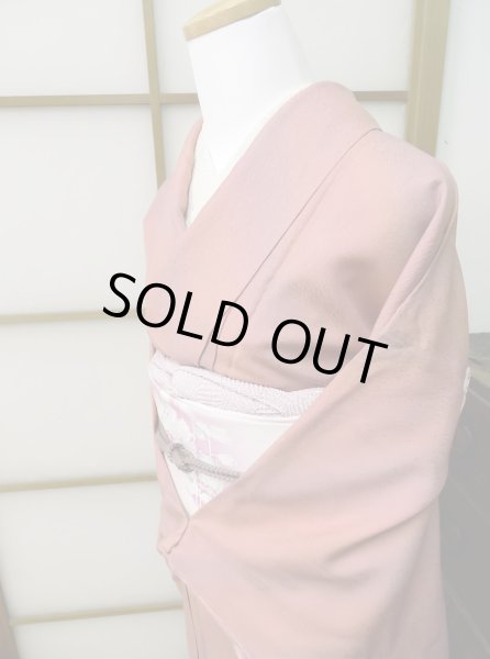 Photo3: CL0622D IROMUJI plain colored (Grade A) and NAGOYA OBI sash (Grade A) (3)