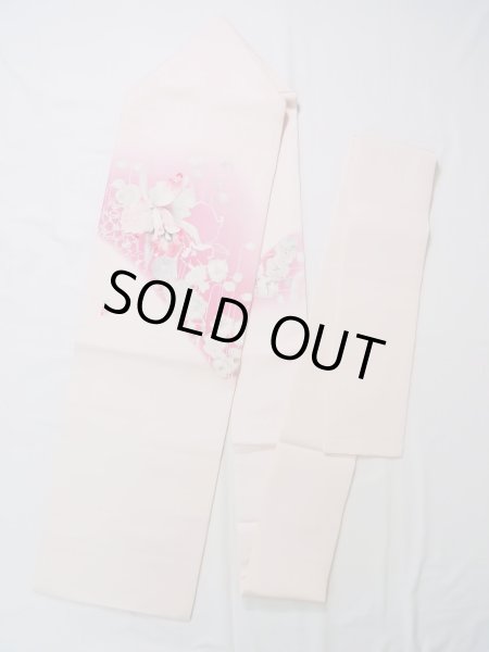 Photo16: CL0622D IROMUJI plain colored (Grade A) and NAGOYA OBI sash (Grade A) (16)