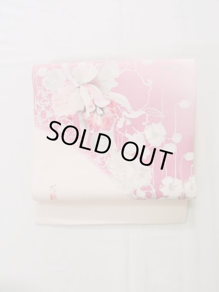 Photo17: CL0622D IROMUJI plain colored (Grade A) and NAGOYA OBI sash (Grade A) (17)