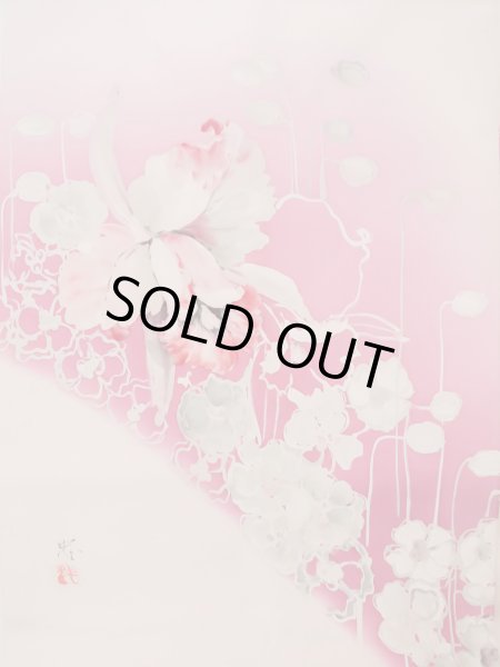 Photo19: CL0622D IROMUJI plain colored (Grade A) and NAGOYA OBI sash (Grade A) (19)