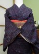 Photo2: CL0622E TSUMUGI pongee (Grade A) and FUKURO OBI sash (Grade A) (2)