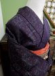 Photo4: CL0622E TSUMUGI pongee (Grade A) and FUKURO OBI sash (Grade A) (4)