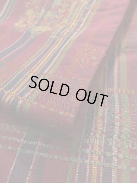 Photo27: CL0622E TSUMUGI pongee (Grade A) and FUKURO OBI sash (Grade A) (27)