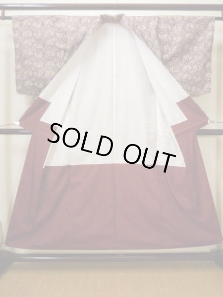 Photo10: CL0622F KOMON dyed (Grade B) and FUKURO NAGOYA Obi (Grade B) (10)