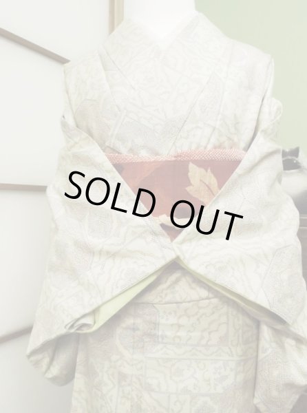 Photo2: CL0622G KOMON dyed (Grade A) and FUKURO NAGOYA Obi (Grade B) (2)