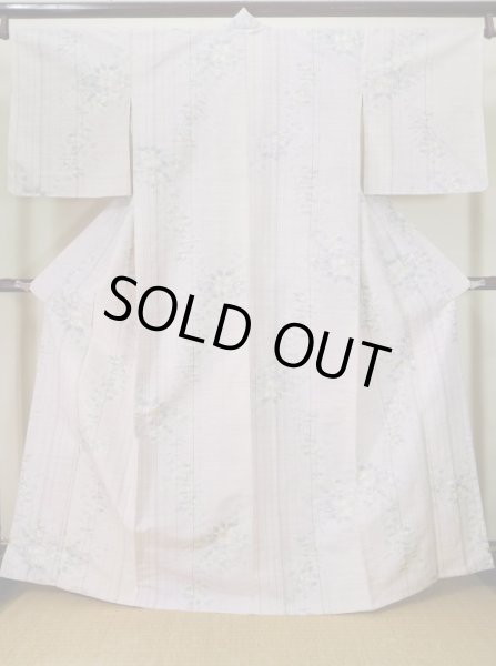 Photo8: CL0622K TSUMUGI pongee (Grade A) and NAGOYA OBI sash (Grade A) (8)