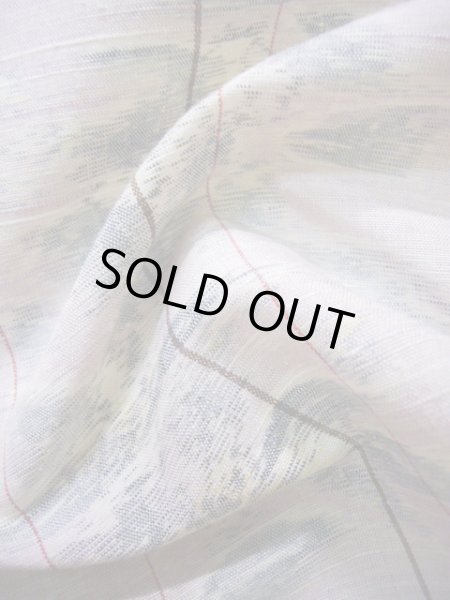 Photo19: CL0622K TSUMUGI pongee (Grade A) and NAGOYA OBI sash (Grade A) (19)