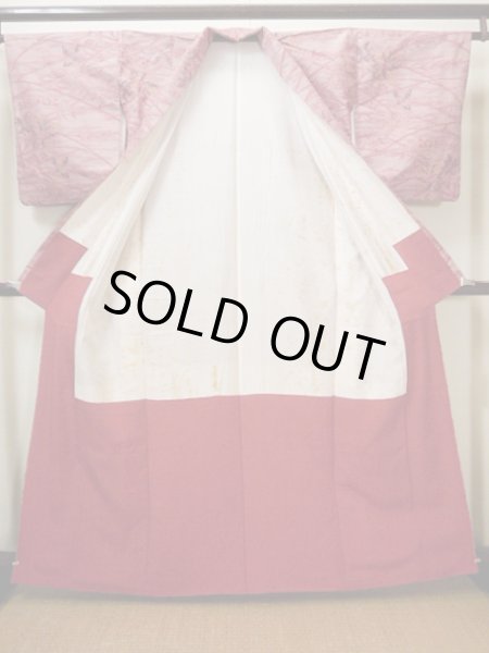 Photo9: CL1014B TOKAMACHI TSUMUGI pongee (Grade B) and FUKURO NAGOYA Obi (Grade A) (9)