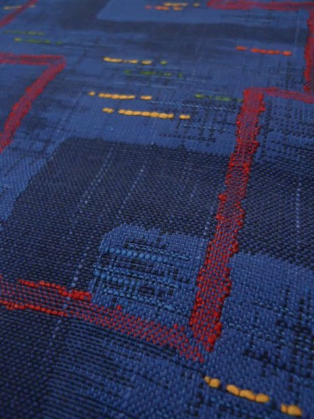 Photo29: CL1014B TOKAMACHI TSUMUGI pongee (Grade B) and FUKURO NAGOYA Obi (Grade A) (29)