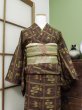 Photo3: CL1014C TSUMUGI pongee (Grade A) and NAGOYA OBI sash (Grade B) (3)