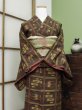 Photo4: CL1014C TSUMUGI pongee (Grade A) and NAGOYA OBI sash (Grade B) (4)