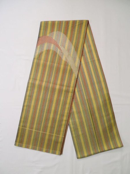 Photo16: CL1014C TSUMUGI pongee (Grade A) and NAGOYA OBI sash (Grade B) (16)