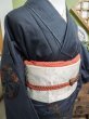 Photo5: CL1014D OSHIMA TSUMGI pongee (Grade A) and NAGOYA OBI sash (Grade B) (5)