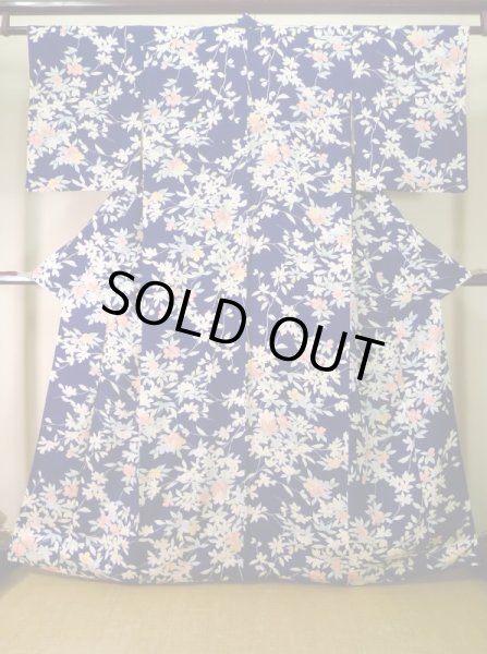 Photo11: CL1014E KOMON dyed (Grade A) and NAGOYA OBI sash (Grade A) (11)