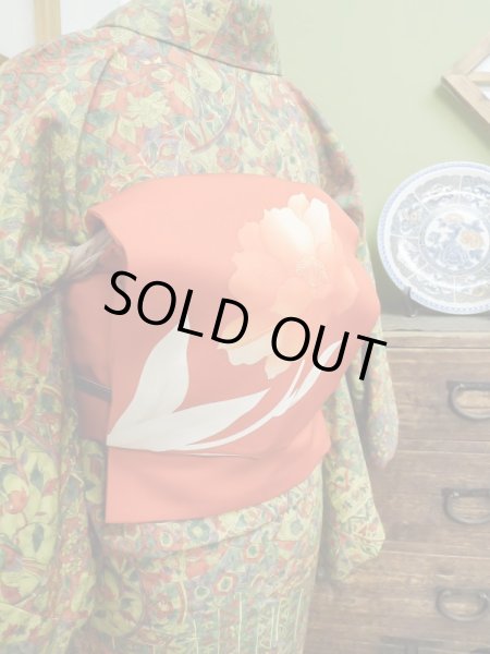 Photo9: CL1014F KOMON dyed (Grade A) and NAGOYA OBI sash (Grade A+) (9)