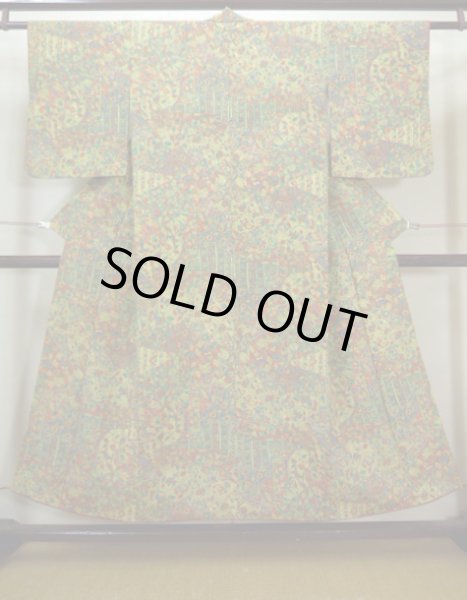 Photo11: CL1014F KOMON dyed (Grade A) and NAGOYA OBI sash (Grade A+) (11)