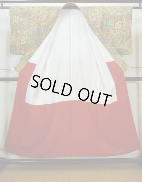 Photo12: CL1014F KOMON dyed (Grade A) and NAGOYA OBI sash (Grade A+) (12)