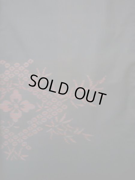 Photo14: CL1014G OSHIMA TSUMGI pongee (Grade B) and FUKURO OBI sash (Grade A) (14)