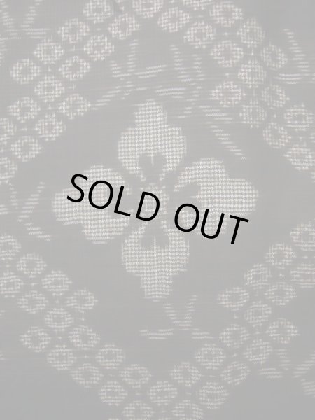 Photo15: CL1014G OSHIMA TSUMGI pongee (Grade B) and FUKURO OBI sash (Grade A) (15)