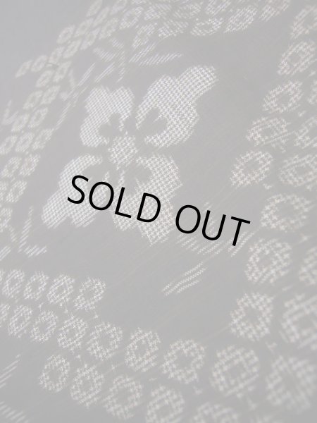 Photo19: CL1014G OSHIMA TSUMGI pongee (Grade B) and FUKURO OBI sash (Grade A) (19)