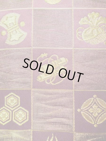 Photo32: CL1014G OSHIMA TSUMGI pongee (Grade B) and FUKURO OBI sash (Grade A) (32)