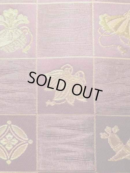 Photo33: CL1014G OSHIMA TSUMGI pongee (Grade B) and FUKURO OBI sash (Grade A) (33)