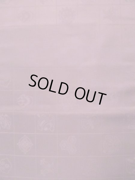 Photo37: CL1014G OSHIMA TSUMGI pongee (Grade B) and FUKURO OBI sash (Grade A) (37)