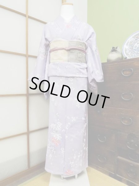 Photo1: CL1014H KOMON dyed (Grade A) and NAGOYA OBI sash (Grade B) (1)