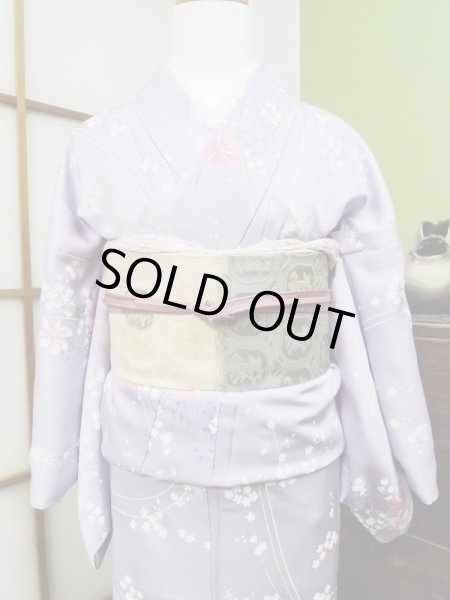 Photo5: CL1014H KOMON dyed (Grade A) and NAGOYA OBI sash (Grade B) (5)