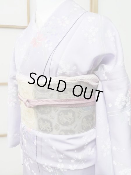 Photo7: CL1014H KOMON dyed (Grade A) and NAGOYA OBI sash (Grade B) (7)