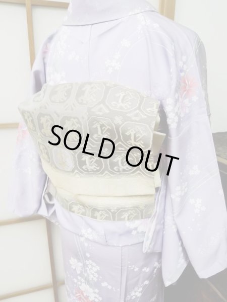 Photo10: CL1014H KOMON dyed (Grade A) and NAGOYA OBI sash (Grade B) (10)