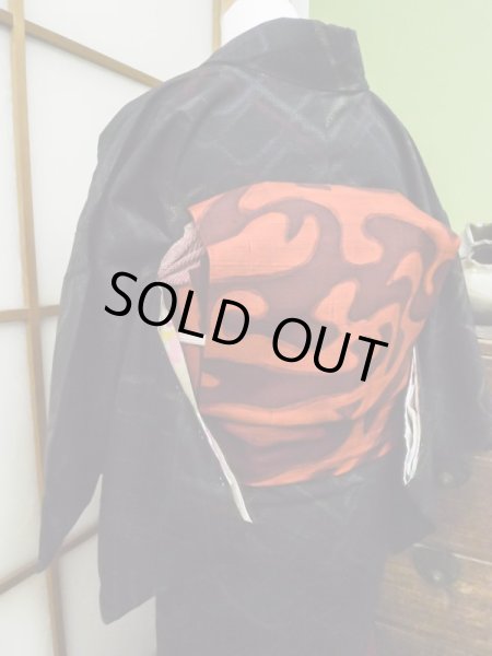 Photo6: CL1014I TSUMUGI pongee (Grade A) and NAGOYA OBI sash (Grade A) (6)