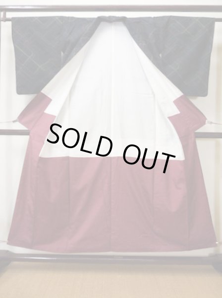 Photo11: CL1014I TSUMUGI pongee (Grade A) and NAGOYA OBI sash (Grade A) (11)