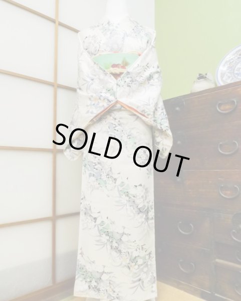 Photo3: CL1014J KOMON dyed (Grade A+) and NAGOYA OBI sash (Grade A) (3)