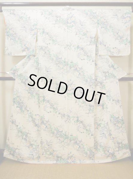 Photo13: CL1014J KOMON dyed (Grade A+) and NAGOYA OBI sash (Grade A) (13)