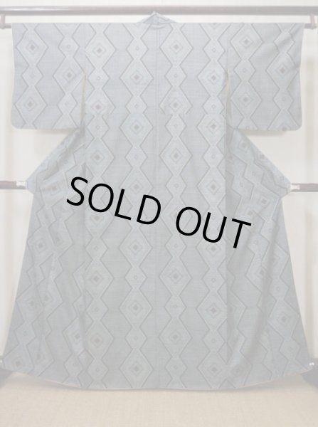 Photo13: CL1014K OSHIMA TSUMGI pongee (Grade B) and NAGOYA OBI sash (Grade B) (13)