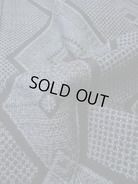 Photo20: CL1014K OSHIMA TSUMGI pongee (Grade B) and NAGOYA OBI sash (Grade B) (20)