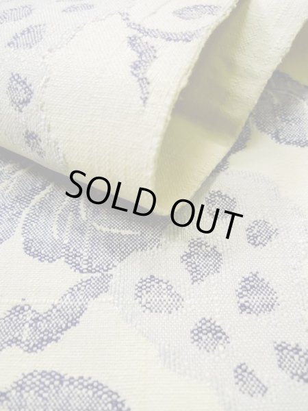 Photo34: CL1014K OSHIMA TSUMGI pongee (Grade B) and NAGOYA OBI sash (Grade B) (34)