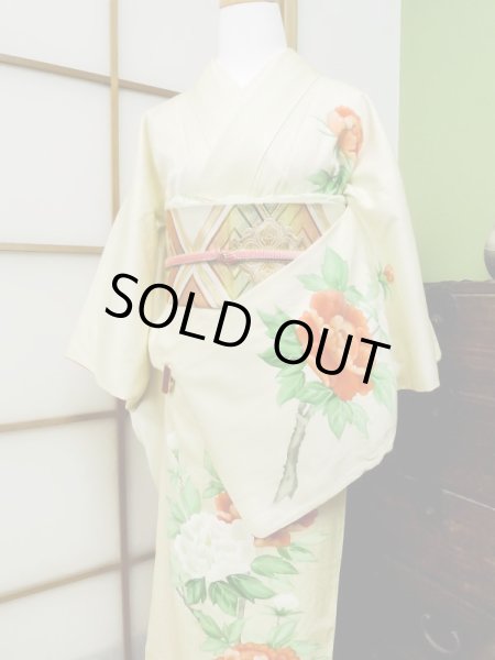 Photo10: CL1014L HOUMONGI formal (Grade B) and FUKURO OBI sash (Grade B) (10)