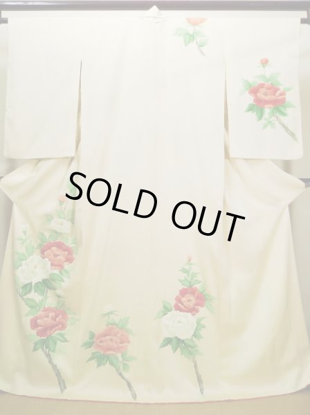 Photo15: CL1014L HOUMONGI formal (Grade B) and FUKURO OBI sash (Grade B) (15)