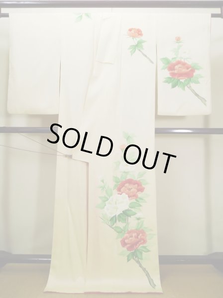 Photo17: CL1014L HOUMONGI formal (Grade B) and FUKURO OBI sash (Grade B) (17)