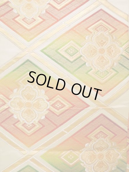 Photo29: CL1014L HOUMONGI formal (Grade B) and FUKURO OBI sash (Grade B) (29)