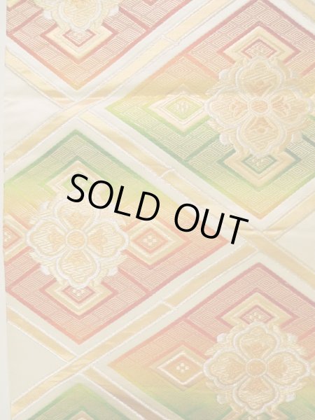 Photo30: CL1014L HOUMONGI formal (Grade B) and FUKURO OBI sash (Grade B) (30)