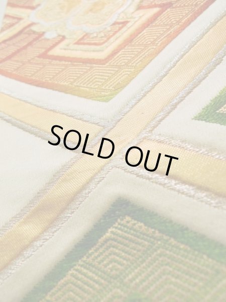 Photo35: CL1014L HOUMONGI formal (Grade B) and FUKURO OBI sash (Grade B) (35)