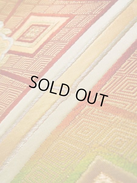 Photo36: CL1014L HOUMONGI formal (Grade B) and FUKURO OBI sash (Grade B) (36)