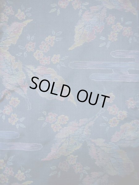 Photo11: CL1014M OSHIMA TSUMGI pongee (Grade B) and NAGOYA OBI sash (Grade C) (11)