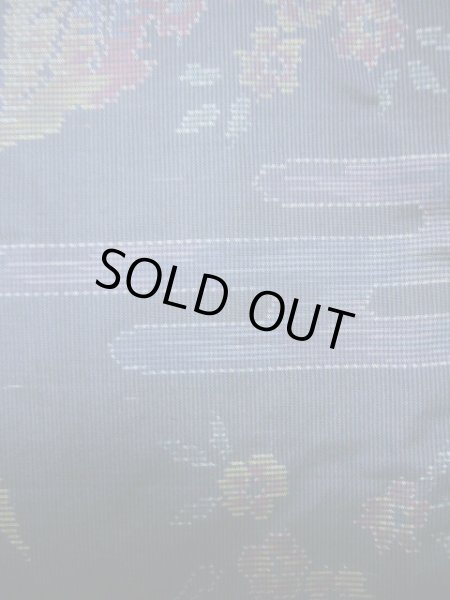 Photo14: CL1014M OSHIMA TSUMGI pongee (Grade B) and NAGOYA OBI sash (Grade C) (14)