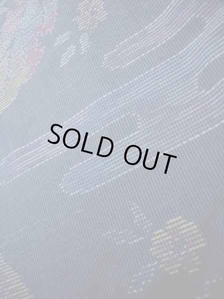 Photo16: CL1014M OSHIMA TSUMGI pongee (Grade B) and NAGOYA OBI sash (Grade C) (16)